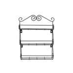 Big Wall Mounted Iron Wall Shelf with 3 Storage Racks for Kitchen