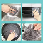 Durable Microfiber Kitchen Scrub Cloth (20×22cm, 1 Pc)