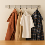 Stainless Steel Wall Mounted Coat 6 Hook Rack (32x3 / 1Pc)