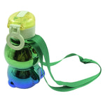 Cute Plastic Water Bottle with Strap & Stickers  Kids School Bottle (1 Pc)
