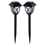 Solar lights at night