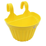 Multicolor Hanging Plastic Planters Orchid Relling , For Plantation,(1pc)