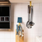 360 Degree Rotating Wall Hook Hanger with 6 Heavy Duty Hooks