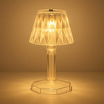 2in1 Transparent Mini Crystal Table Lamp with Reflection Light