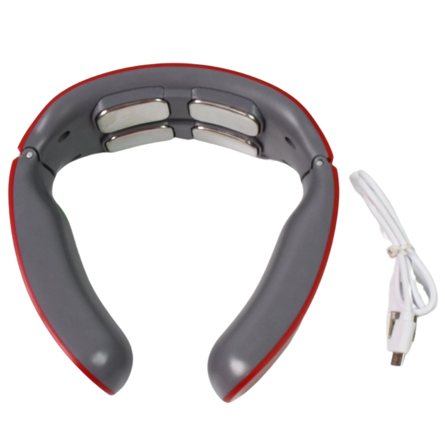 4 Heads Smart Electric Neck and Back Pulse Massager (1 Pc / Mix Design ...