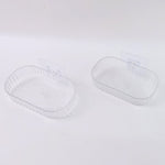 Sleek Transparent Soap Tray with Wall Mount Feature