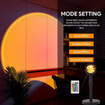 Multi Colors Sunset Lamp, Sunset Projection Lamp LED Night Lights