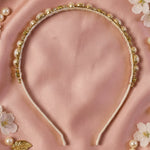 Crystal and pearl headband lifestyle photo