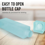 Square Plastic Water Bottle – 1000ml Leakproof BPA-Free for Office, Gym & Home (1 Pc)