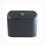 Mini Car Trash Can with Lid, Waterproof Car Trash Bin Storage Box (1 Pc)