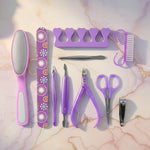 Personal Grooming Manicure & Pedicure Nail Care Tool Set (10 Pc Set)