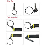 Bar End Bike Mirror: 360° Rotatable & Foldable (1 Pc)