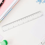 Plastic Geometry Set, Triangle Ruler Protractor Straight Ruler (4 Pcs Set)