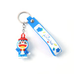 Cute Silicone 3D Key Chain with Metal Hook & Strap (Pack of 1)
