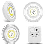 LED Light Under Closet Battery Powered Closet Wall Lamp with Remote, Set of 3