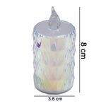 24 Pc Flameless and Smokeless Decorative Melting Candles LED Tea Light, Diwali