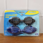 Swimming Goggles Set for Adults & Kids – Anti-Fog & Water-Resistant (2 Pieces)