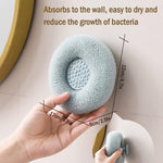 Super Soft Flower Bath Sponge with Suction Cup for Shower & Massage
