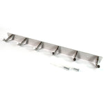 Stainless Steel Wall Mounted Coat 6 Hook Rack (32x3 / 1Pc)