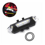 Rechargeable LED Bicycle Safety Light - Front & Rear, USB Powered