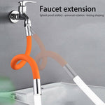 Flexible Water Tap Extender, 360° Bending Faucet Extension Tube with Connector (18cm)