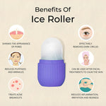 Beauty Ice Roller for Face & Eye Massage (Reusable, Purple / Without Box)