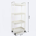 4 Layer Multipurpose Kitchen Storage Organizer Trolley with Wheels