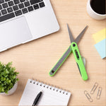 Pen Cut Compact Scissors in Pen Format, Pen-Style Portable Travel Scissors (1 Pc)
