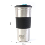 Portable stainless tumbler