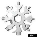 Durable 18-in-1 Snowflake Multi-Tool – Bottle Opener & Screwdriver Wrench Kit