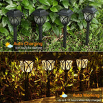 Solar Pathway Lights Outdoor Garden Lights (2 Pcs Set)