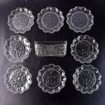 9 in 1 Plastic Bowl With Serving Tray / Plates Set