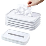 Simple Silicone Tissue Holder Cube / Cylinder Tissue Box for Bathroom, Office