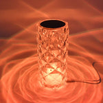 Crystal LED Touch Table Lamp with Remote Control
