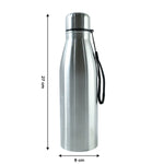 DeoDap 1000 ML Stainless Steel Leakproof Water Bottle with Carry Strap