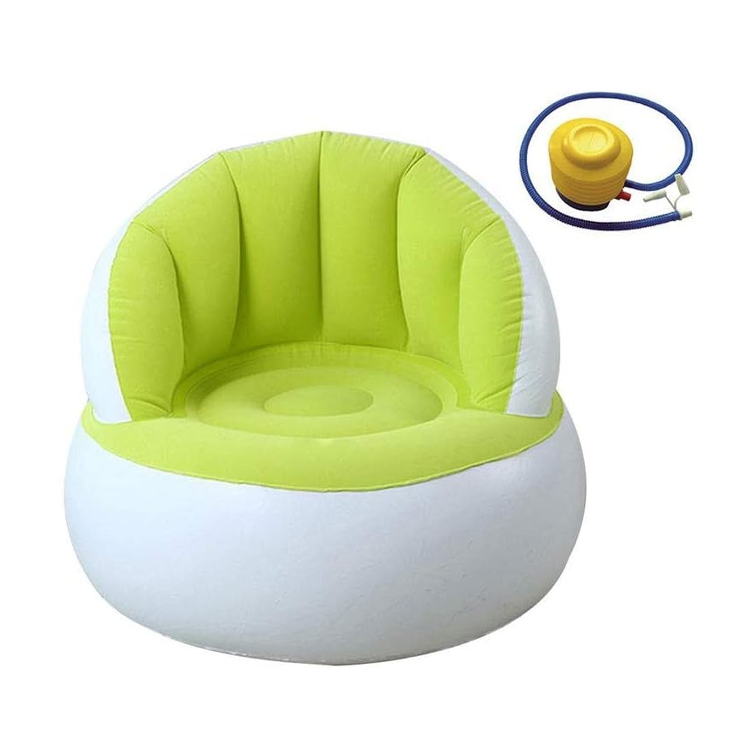Kids inflatable sofa chair with backrest & Foot Air Pump (1 Set 85x74 ...
