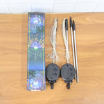 Solar Powered Multicolor Starburst Firework Garden Light Set (2 Pc / 150 LED)