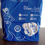 Beautiful Basics Blue Lady Long Pads With Wides Wings Sanitary Pads – 280 mm, 40-Pack