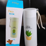 Leakproof 450ml Glass Water Bottle for Outdoor & Sports