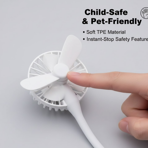 Portable Mini USB Fan, USB Ligh & USB 3 HUB / Port Combo