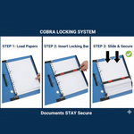 Standard File Plastic Clip – A4 Paper Holder (33×26 cm / 4 Pc)