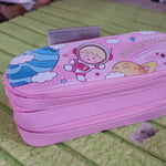 3 Layer Large Capacity With Multi-Functional Pencil Case (1 Pc)