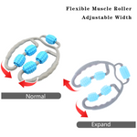 Muscle Massage Roller for Leg Soreness & Relaxation (5 Wheels, 1 Pc)