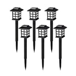 Big Solar Outdoor Lights, 6 Pack Waterproof Solar Pathway Lights, 10 Hrs Long-Lasting LED Landscape Lighting Solar Garden Lights, Solar Lights for Walkway Path Driveway Patio Yard & Lawn (6 Pc Set)