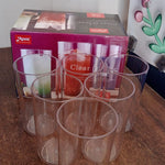 Apex Clear Plastic Tumbler / Glass Set – 6-Piece Unbreakable