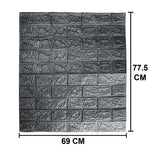 3D tiles with self-adhesive backing.