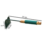 Gardening hoe showing the blade and handle