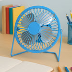 USB Table Desk Personal Metal Electronic Fan, Suitable For Office, School Use (1 Pc)