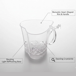 Heart Shape Activated Blinking Led Glass Cup