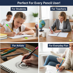 Pencil Top Eraser Rubber Erasers (1 Pc / Mix Colour & Design)